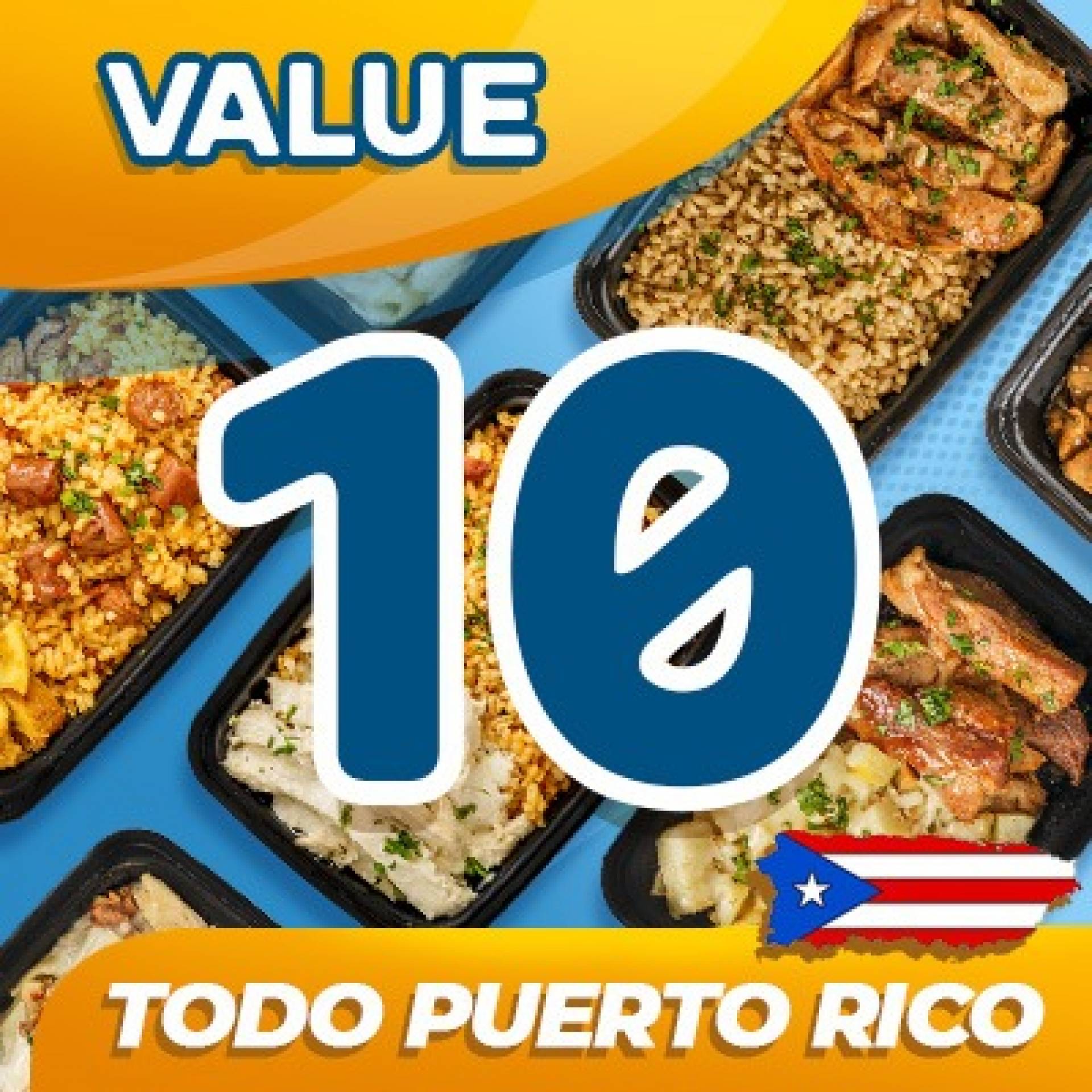 10 Platos - VALUE MENU ($6.99 por plato refrigerado)